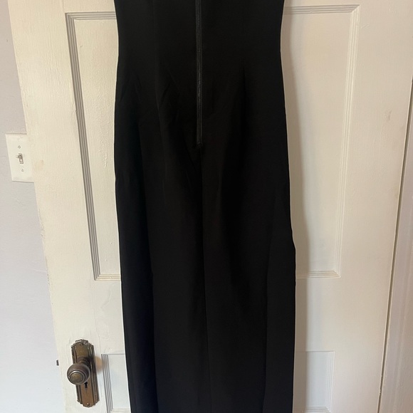 Bardot crystal neckline evening dress - Picture 4 of 5